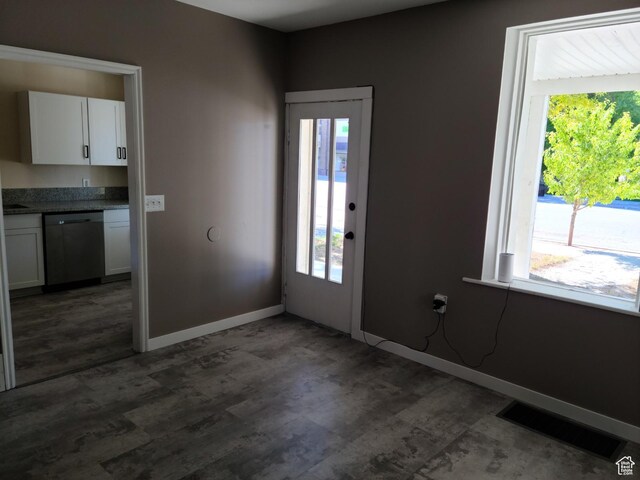 48 N Main St, Ephraim, UT 84627 - entrance foyer with healthy amount of natural light and dark wood-style flooring