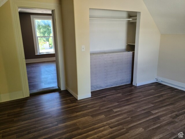 48 N Main St, Ephraim, UT 84627 - unfurnished bedroom with dark wood-type flooring and a closet