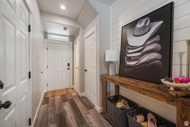 211 Greenfield Cir Unit 119, Heber City, UT 84032 - mudroom featuring dark wood-type flooring and recessed lighting