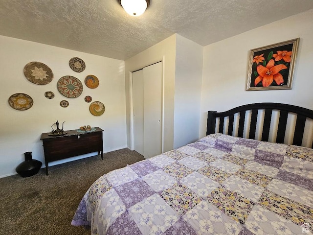 675 W 3300 N, Vernal, UT 84078 - bedroom featuring carpet flooring, a textured ceiling, and a closet