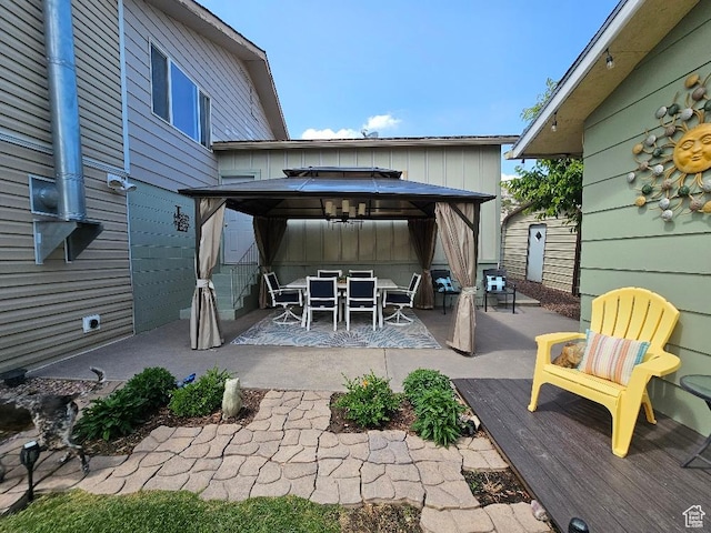 675 W 3300 N, Vernal, UT 84078 - view of patio with a gazebo and outdoor dining area