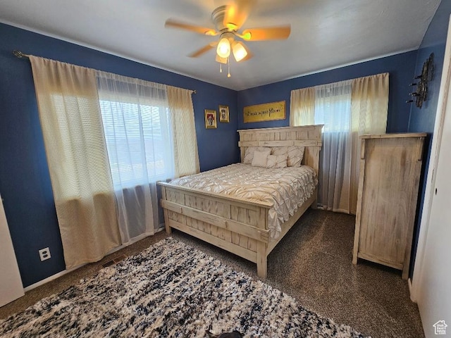 675 W 3300 N, Vernal, UT 84078 - bedroom featuring multiple windows, carpet floors, and ceiling fan
