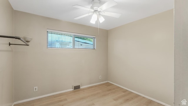720 N 1200 E, Provo, UT 84606 - empty room with light wood-style flooring and a ceiling fan