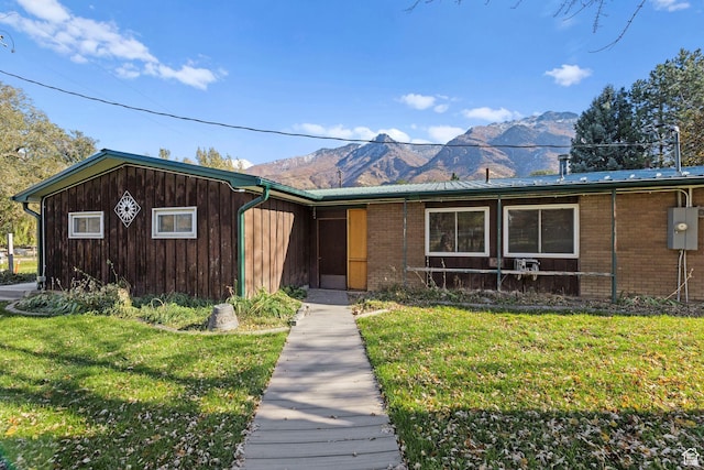 222 S 800 E, Alpine, UT 84004 - view of front facade with a mountain view and a front lawn