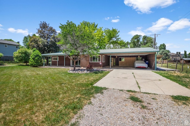 222 S 800 E, Alpine, UT 84004 - back of property featuring driveway, a carport, and a metal roof