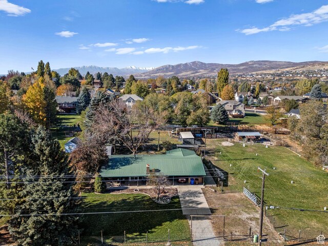 222 S 800 E, Alpine, UT 84004 - aerial view of residential area with a mountain backdrop