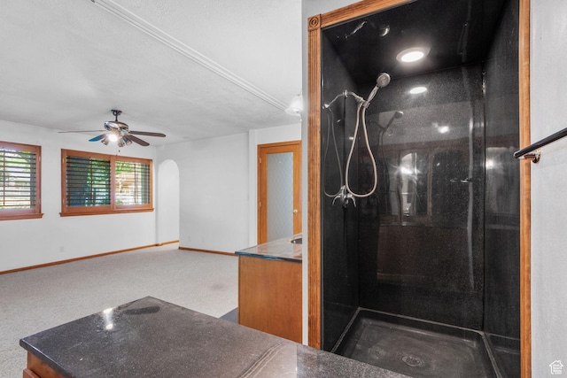 222 S 800 E, Alpine, UT 84004 - full bath with a walk in shower, a ceiling fan, and vanity