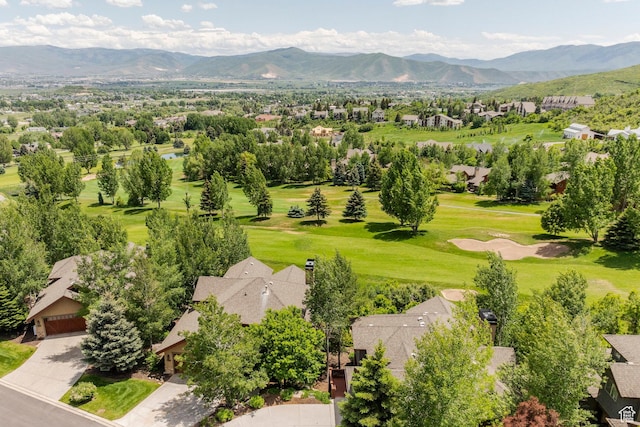 1085 W Links Dr, Midway, UT 84049 - aerial perspective of suburban area featuring a mountain backdrop and a local golf course