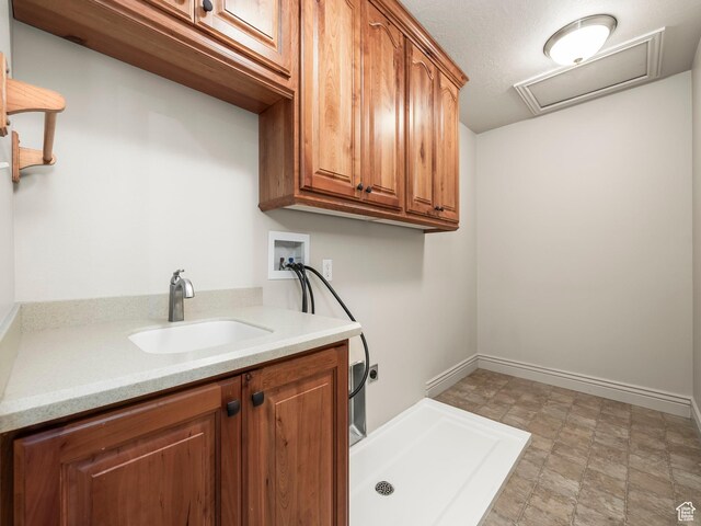 179 S 1060 E, American Fork, UT 84003 - laundry room featuring electric dryer hookup, cabinet space, hookup for a washing machine, and attic access