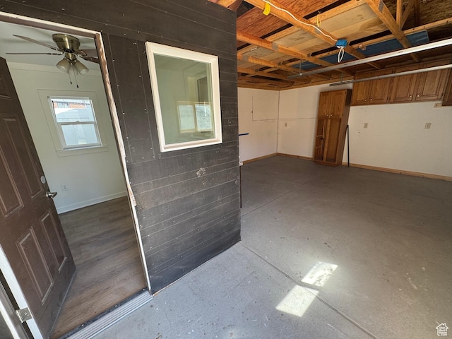 1114 W Briarcliff Ave S, Salt Lake City, UT 84116 - garage featuring baseboards and ceiling fan