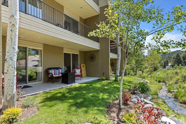 435 Aspen Dr Unit 8, Park City, UT 84098 - view of grassy yard with a patio