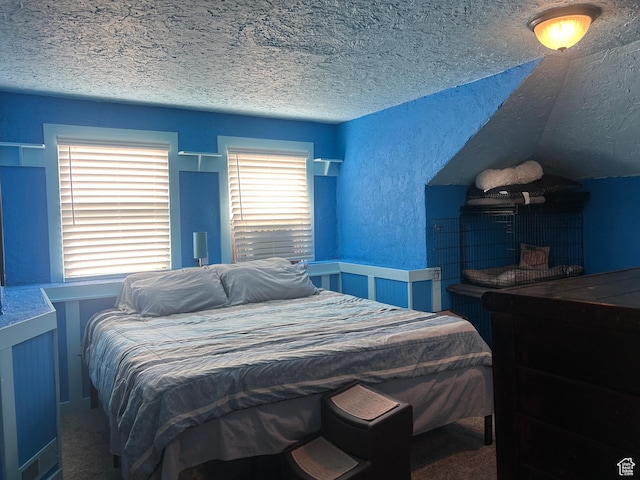 228 S 2 W, Preston, ID 83263 - carpeted bedroom with a textured ceiling, a textured wall, and a wainscoted wall
