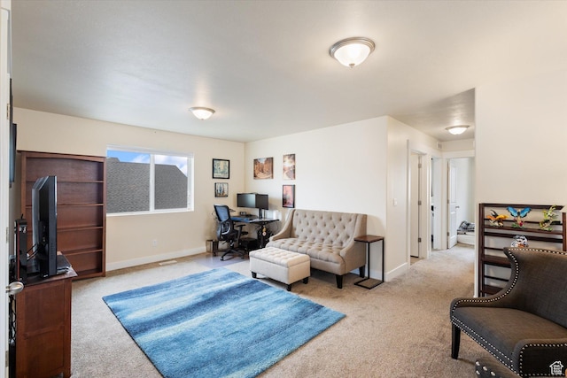 7982 N Bristlecone Rd, Eagle Mountain, UT 84005 - living room with carpet and a desk