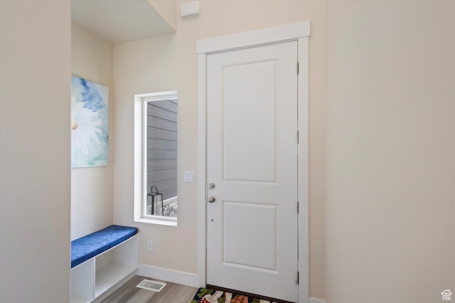 7982 N Bristlecone Rd, Eagle Mountain, UT 84005 - mudroom with wood finished floors and baseboards
