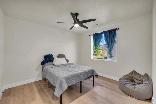 992 S Mulberry Dr, Toquerville, UT 84774 - bedroom with wood finished floors and ceiling fan