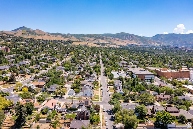 369 E 9th Ave, Salt Lake City, UT 84103 - aerial view of residential area with a mountainous background