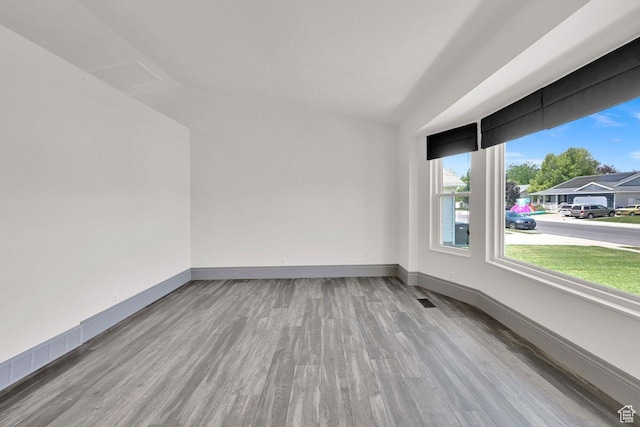 2817 W 1475 N, Layton, UT 84041 - spare room featuring wood finished floors and lofted ceiling