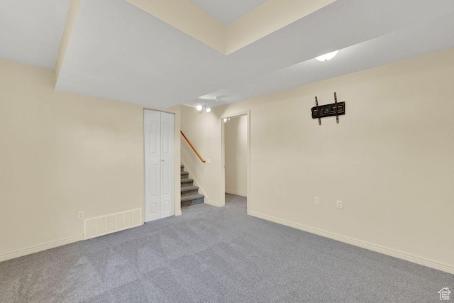 2817 W 1475 N, Layton, UT 84041 - finished below grade area featuring carpet flooring and stairway