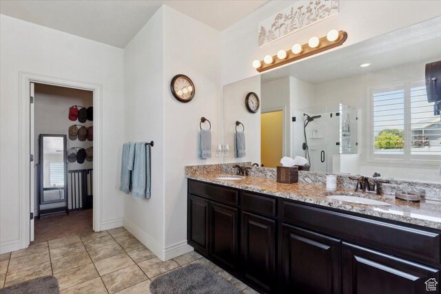 2892 W 2500 N, Clinton, UT 84015 - full bath with a stall shower and double vanity