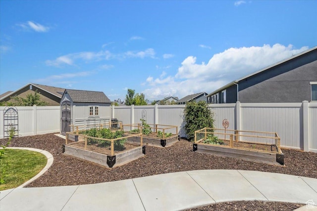 2892 W 2500 N, Clinton, UT 84015 - fenced backyard with a shed and a vegetable garden