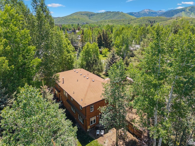 754 Quaking Aspen Ct, Park City, UT 84060 - aerial view of property and surrounding area with a mountain backdrop