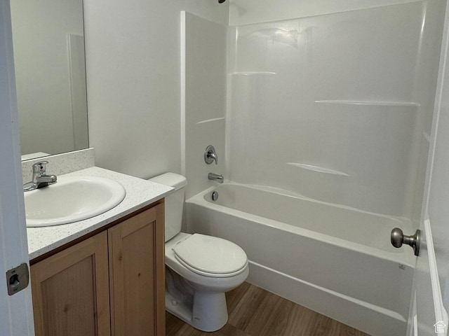 1561 S Sageberry Dr, Santaquin, UT 84655 - full bath with vanity, wood finished floors, and shower / bathtub combination
