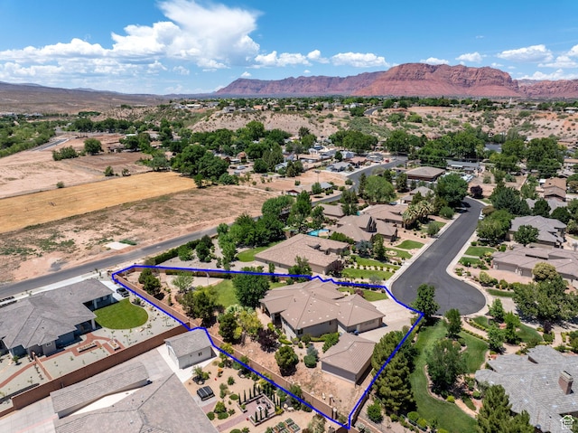 1285 Summerwood Cir, Santa Clara, UT 84765 - aerial view of residential area with property parcel outlined