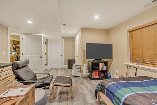 338 S Holdaway Rd, Vineyard, UT 84059 - bedroom with light wood-style floors and recessed lighting