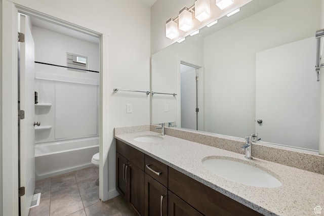 6691 Woods Rose Dr Unit 45, Park City, UT 84098 - full bathroom featuring double vanity,  shower combination, and tile patterned floors