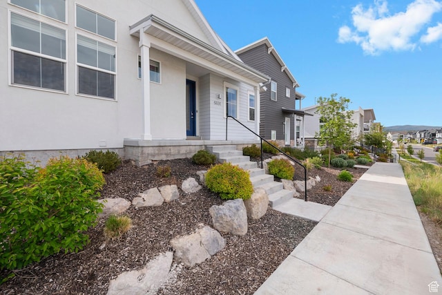 6691 Woods Rose Dr Unit 45, Park City, UT 84098 - entrance to property with stucco siding and a residential view