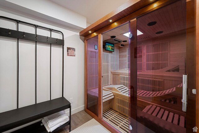 6691 Woods Rose Dr Unit 45, Park City, UT 84098 - relaxing sauna / steam room featuring wood finished floors and baseboards