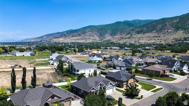 514 Rigby Rd, Farmington, UT 84025 - aerial view of residential area featuring a mountainous background