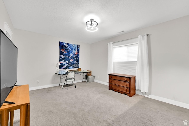 514 Rigby Rd, Farmington, UT 84025 - home office featuring carpet and a textured ceiling
