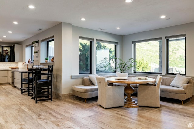 1621 E Box Elder Cir, Alpine, UT 84004 - dining room with recessed lighting and light wood-style floors