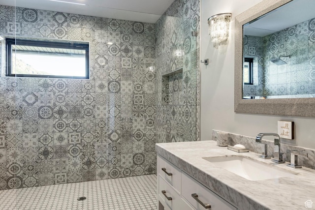 1621 E Box Elder Cir, Alpine, UT 84004 - bathroom with vanity and a walk in shower