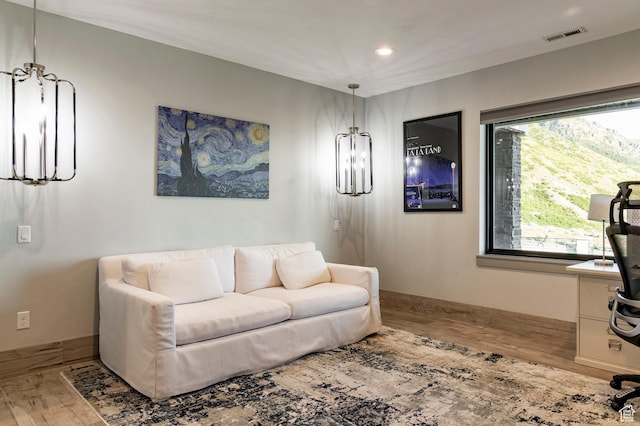 1621 E Box Elder Cir, Alpine, UT 84004 - living room featuring wood finished floors and recessed lighting