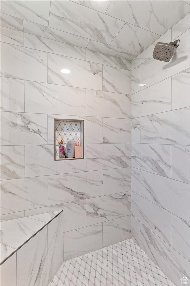 1393 E Davis Ave, Logan, UT 84321 - full bathroom featuring a tile shower