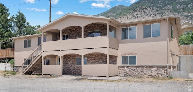 9096 N Canyon Rd, Cedar Hills, UT 84062 - view of property featuring a mountain view and stairway