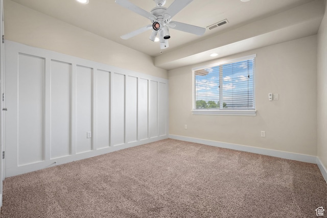 9096 N Canyon Rd, Cedar Hills, UT 84062 - unfurnished bedroom with carpet flooring, recessed lighting, and ceiling fan