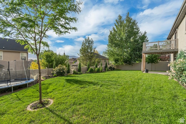 1602 S 790 W, Payson, UT 84651 - fenced backyard featuring a trampoline