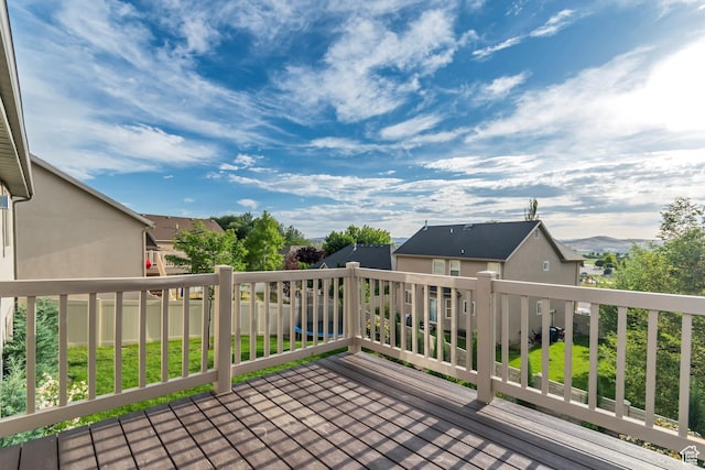 1602 S 790 W, Payson, UT 84651 - wooden deck featuring a residential view