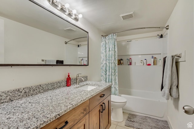 41 S 200 E, Santaquin, UT 84655 - bathroom featuring vanity, tile patterned flooring, and shower / tub combo with curtain