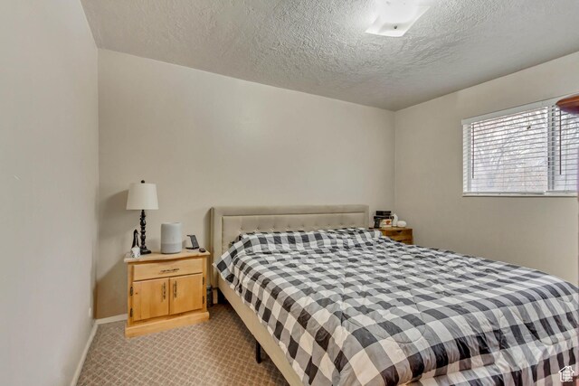 41 S 200 E, Santaquin, UT 84655 - bedroom featuring a textured ceiling and light carpet