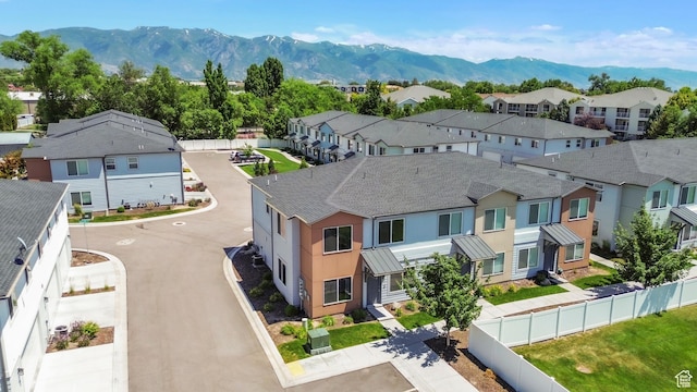797 S Cowans Ct, Clearfield, UT 84015 - aerial view of residential area featuring a mountain backdrop