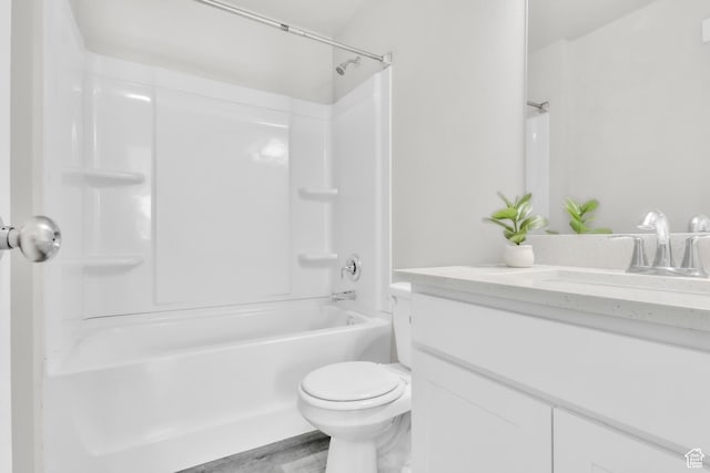 797 S Cowans Ct, Clearfield, UT 84015 - full bathroom with vanity, shower / bath combination, and wood finished floors