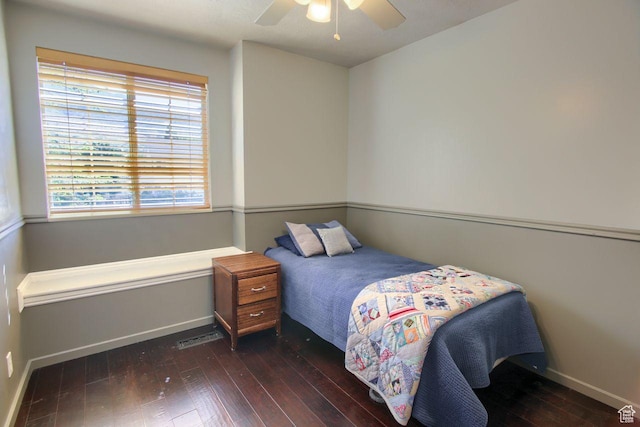 1657 N Lewis And Clark Dr, Centerville, UT 84014 - bedroom featuring wood-type flooring and a ceiling fan