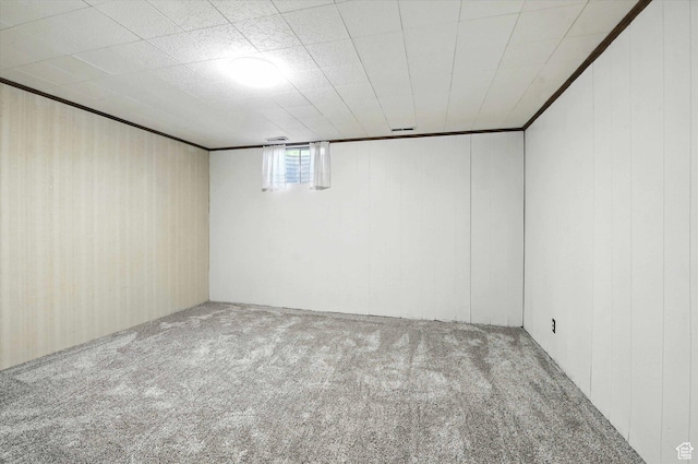 1520 N 1600 E, North Logan, UT 84341 - basement with carpet and wood walls