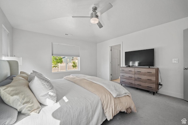 3712 E Long Ridge Dr Unit 124, Eagle Mountain, UT 84005 - bedroom featuring light colored carpet and ceiling fan