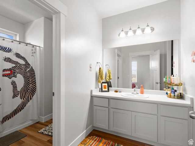 3795 W 2280 N Unit A201, Lehi, UT 84043 - full bath with vanity, wood finished floors, and curtained shower