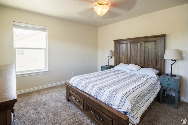 357 E 535 S, Vernal, UT 84078 - carpeted bedroom featuring baseboards and a ceiling fan